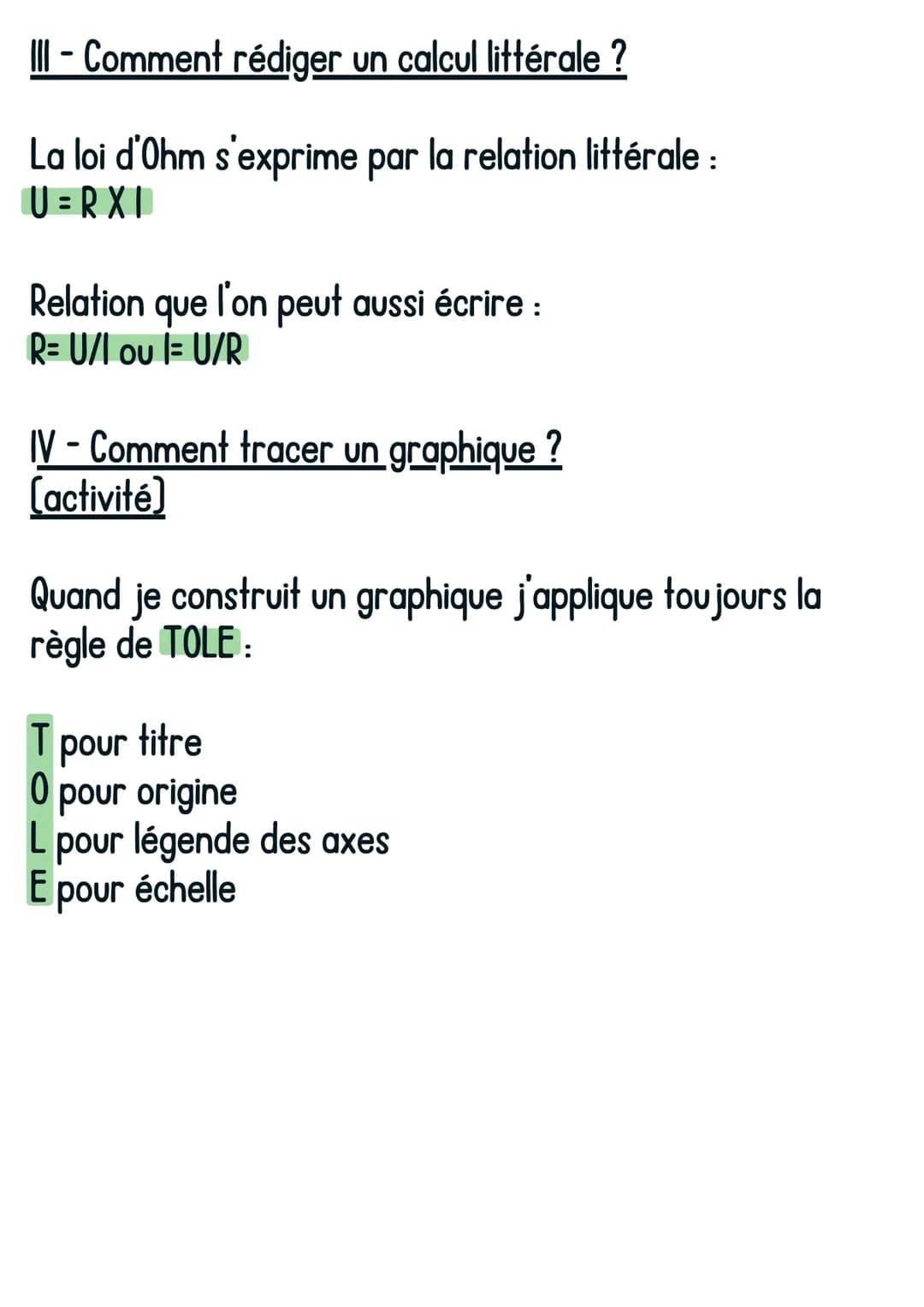 PC
Les compétences autour de
la loi d'Ohm
@avoirsonbrevet
1 - Comment identifier une situation de proportionnalité
grâce à un graphique :
On
