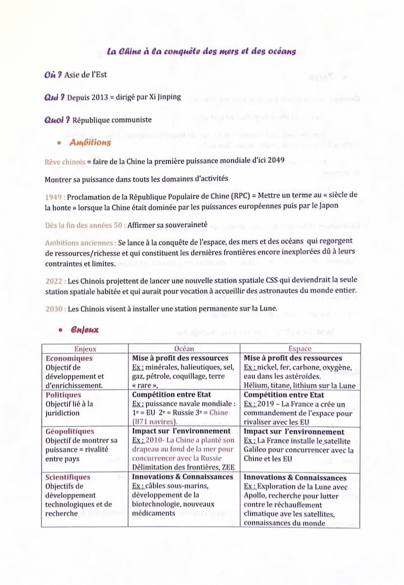 • Intro
Thème 3: De nouveaux espaces de conquêtes
Océans : - Océan mondial, aussi appelé océan global.
- Couvre 70,8% de la surface de la pl