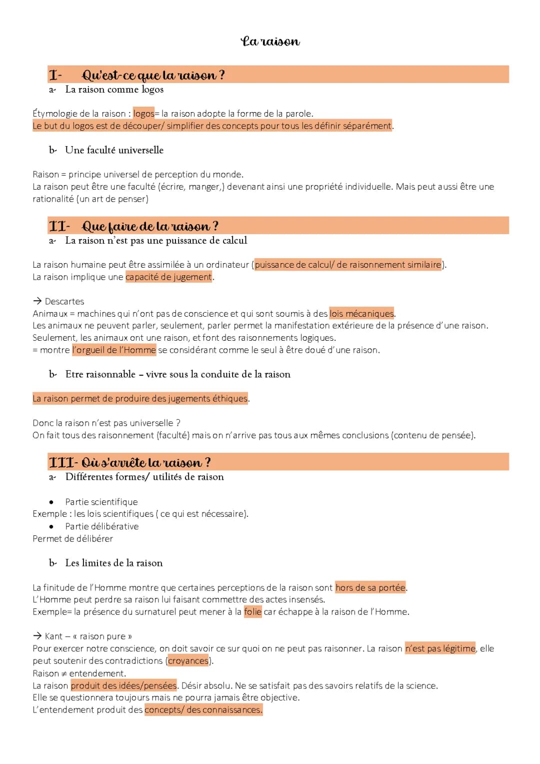 La Raison et le Rationalisme en Philo: Cours et Exemples pour Terminale
