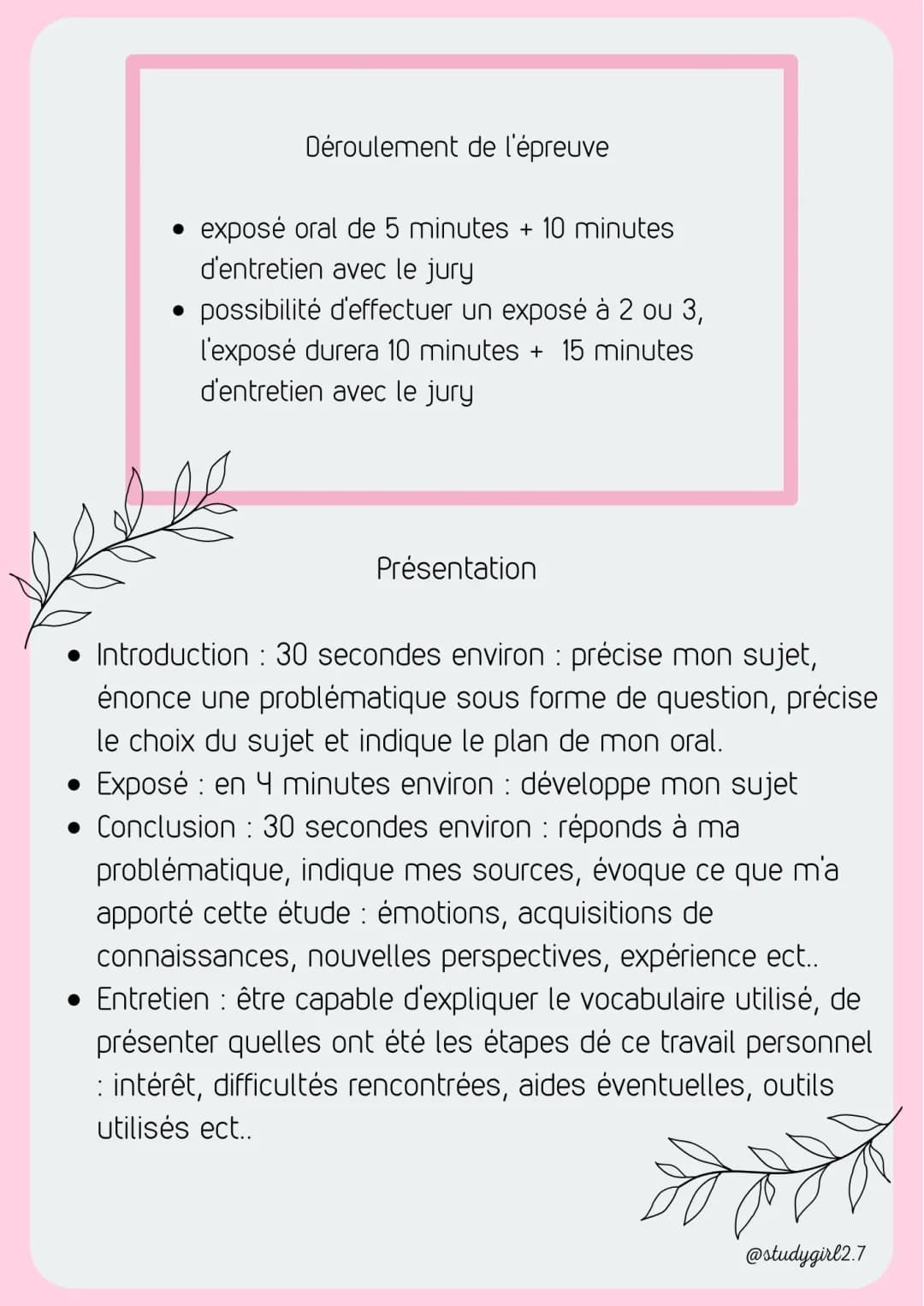 Exemple Oral Brevet 2024: PDF, Plans et Textes Officiels
