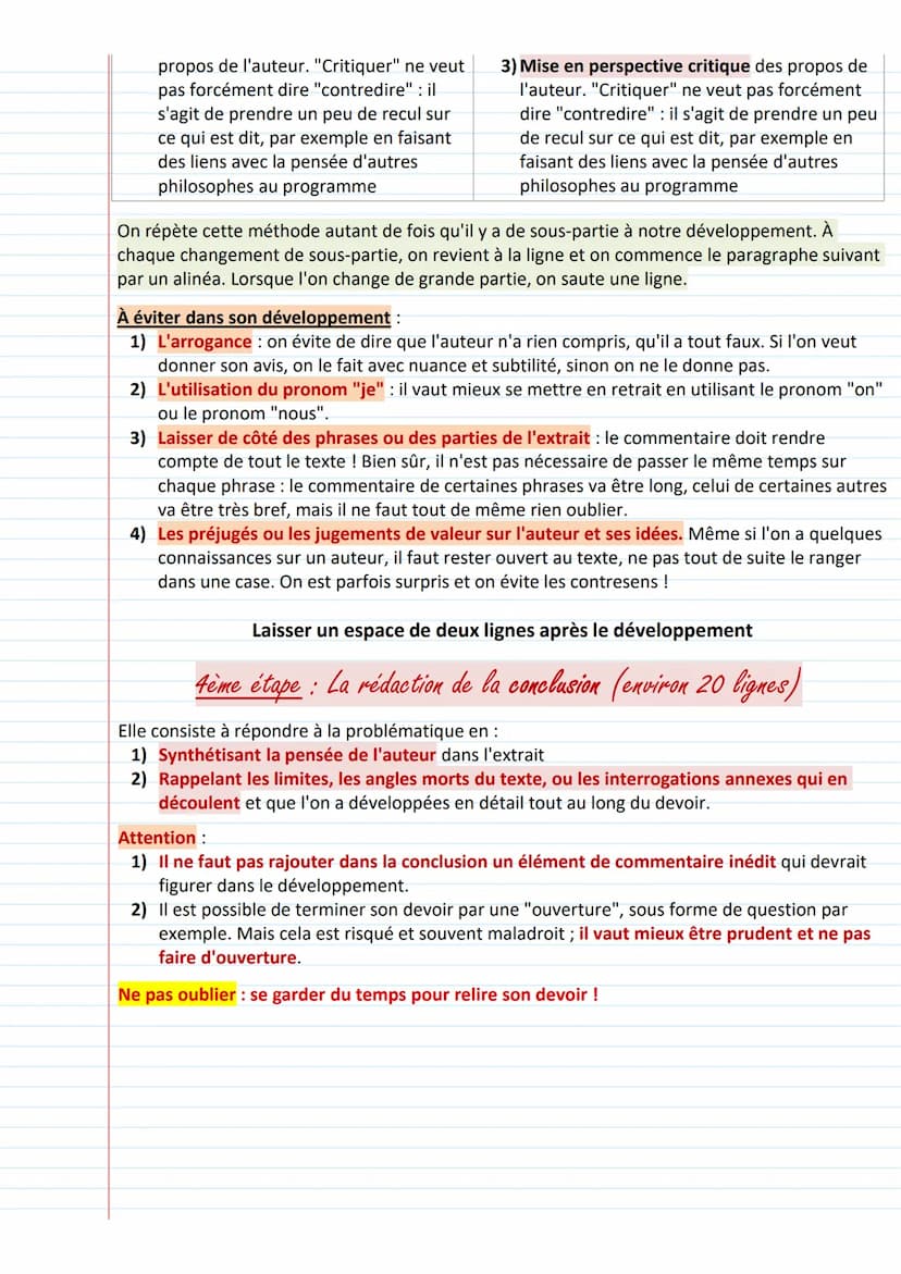 ★Objectif bac
Principe de l'exercice: Expliquer et analyser un texte philosophique, en partant du principe que
son sens n'est pas transparen