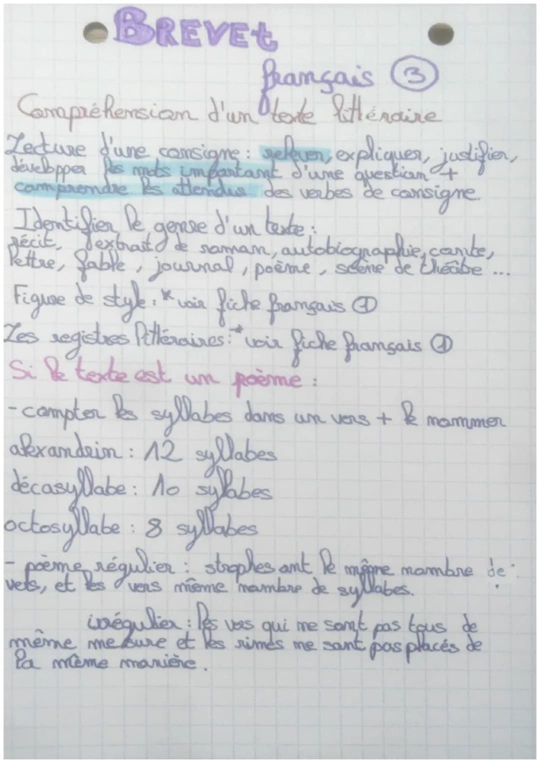 BREVET
français
Les registres littéraiver:
Registre
→
→ comique, réaliste, fantastique,
ramanesque, sience-fiction, tragique
niveau ex:
(Par