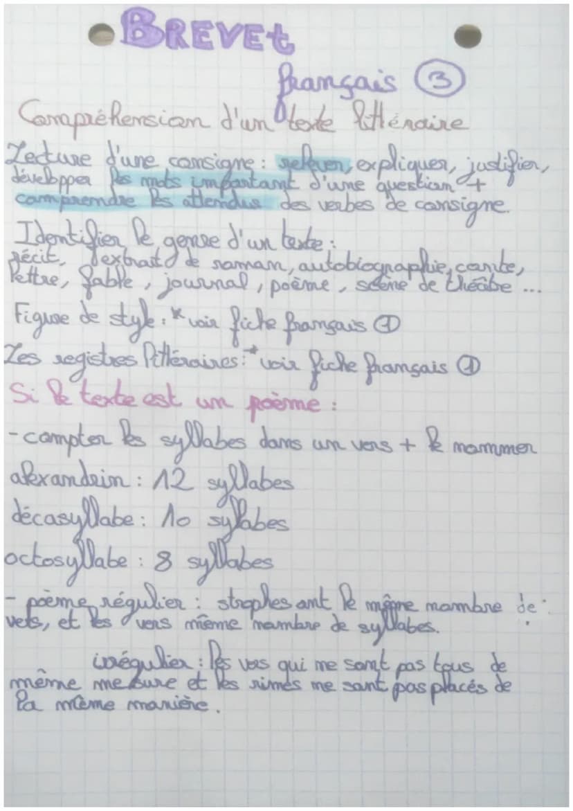 BREVET
français
Les registres littéraiver:
Registre
→
→ comique, réaliste, fantastique,
ramanesque, sience-fiction, tragique
niveau ex:
(Par