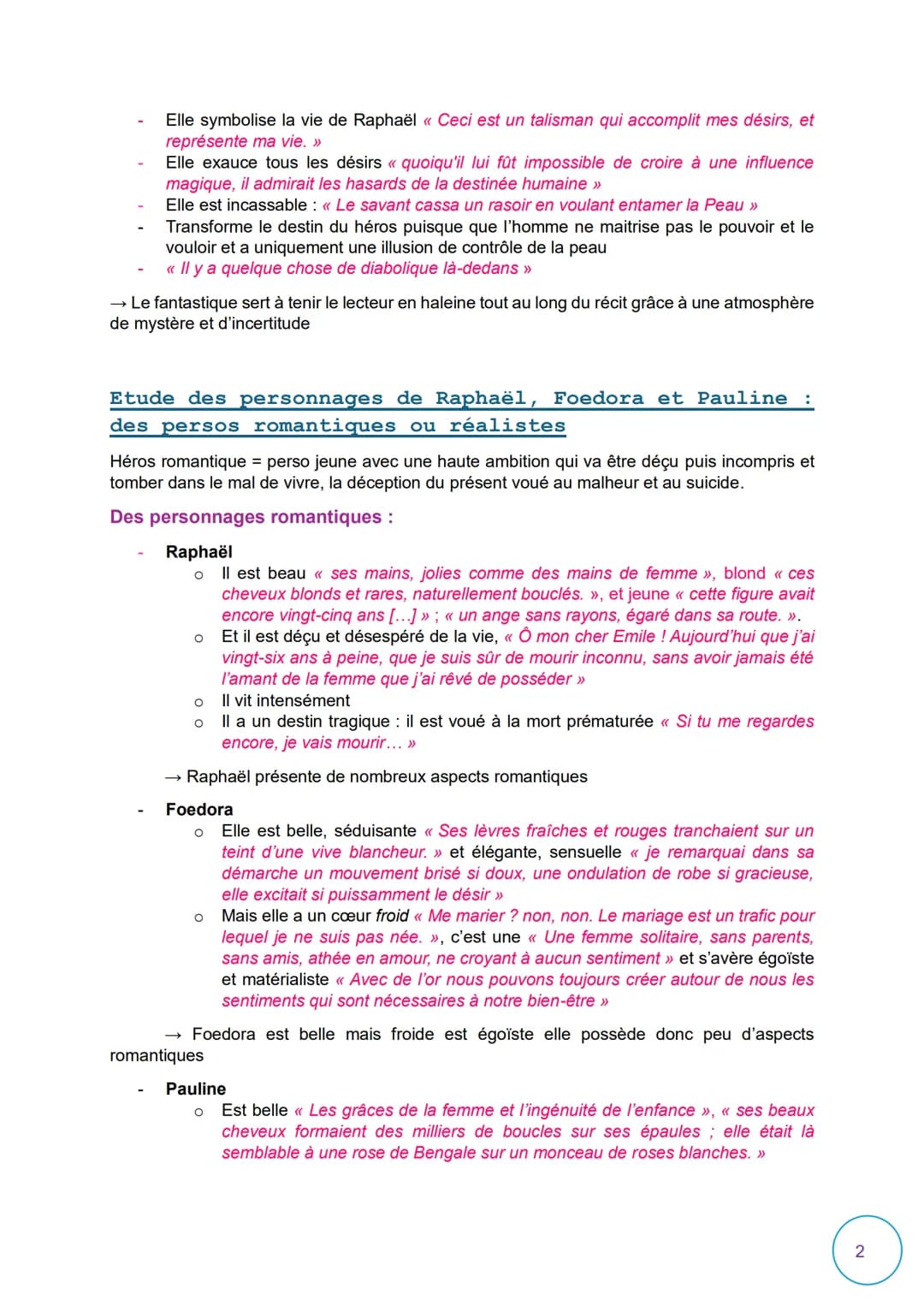 Thèmes principaux de La
Peau de Chagrin
Le roman est-il fantastique ou réaliste ?
Réalisme= mouvement qui représente la réalité objectivemen
