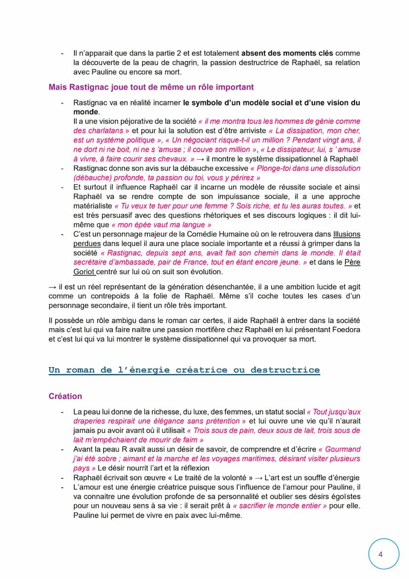 Thèmes principaux de La
Peau de Chagrin
Le roman est-il fantastique ou réaliste ?
Réalisme= mouvement qui représente la réalité objectivemen