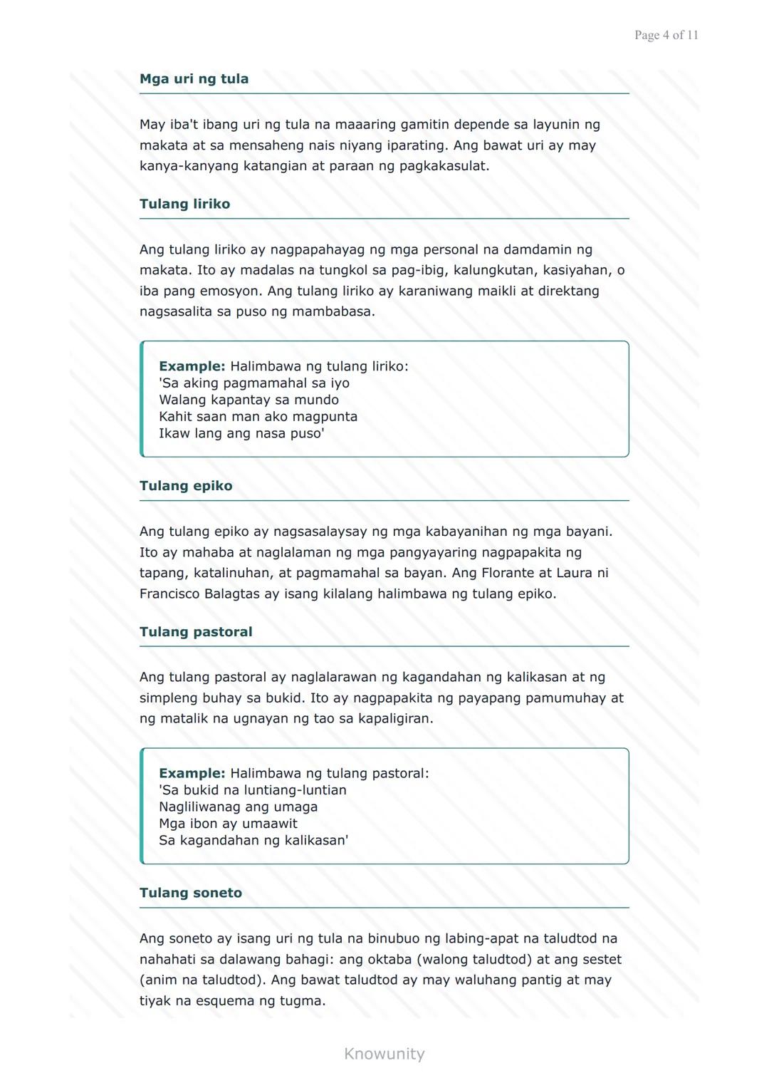 Pagsulat at Pagpapahayag: Pagbuo ng Tula
Pag-aaral sa mga elemento at pamamaraan ng
pagsulat ng tula
Mga Layuning Pang-edukasyon
Mauunawaan 