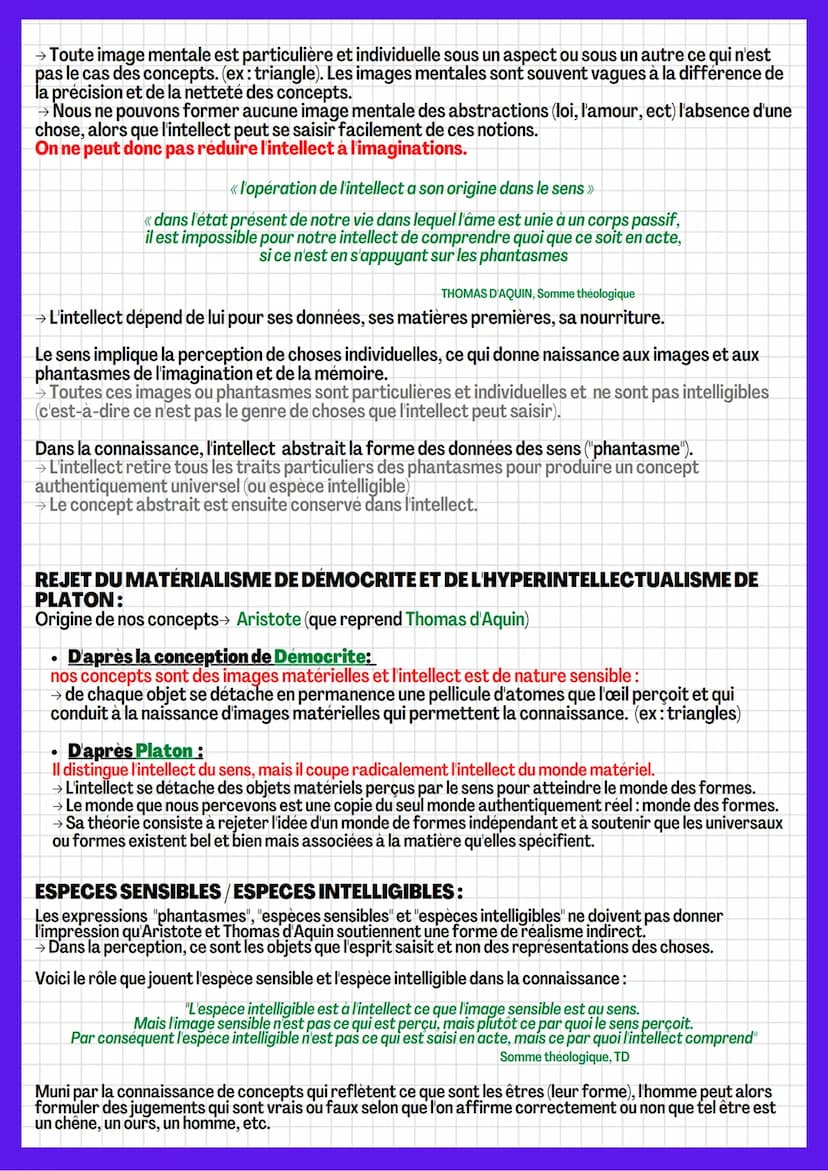 LA VÉRITÉ
scepticisme: courant philosophique → il n'y a pas vraiment de vérité
I. ADEQUATION ENTRE LA CHOSE ET L'INTELLECT
"adéquation de la