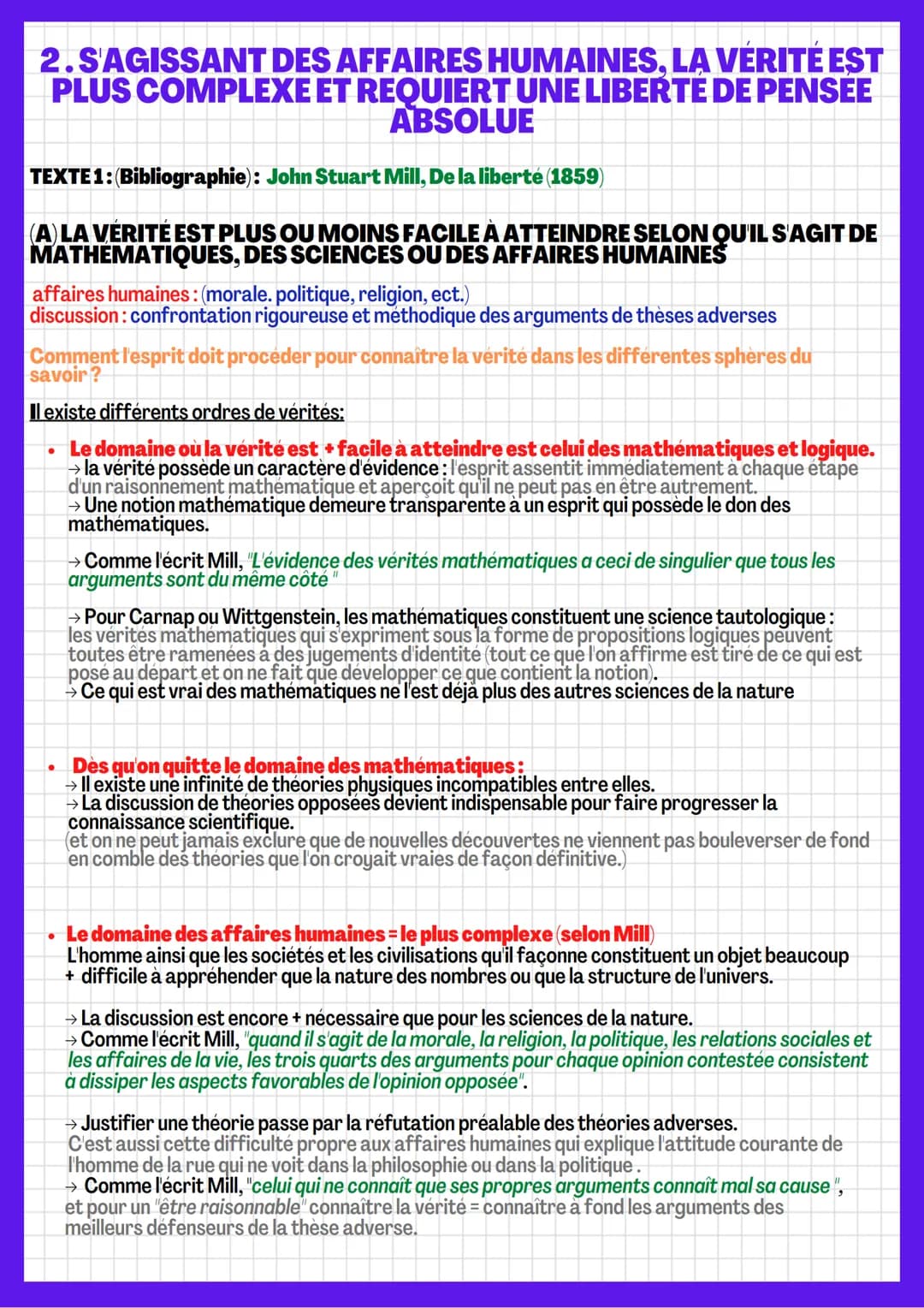 LA VÉRITÉ
scepticisme: courant philosophique → il n'y a pas vraiment de vérité
I. ADEQUATION ENTRE LA CHOSE ET L'INTELLECT
"adéquation de la