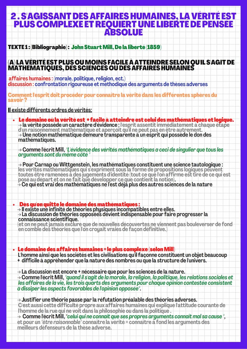 LA VÉRITÉ
scepticisme: courant philosophique → il n'y a pas vraiment de vérité
I. ADEQUATION ENTRE LA CHOSE ET L'INTELLECT
"adéquation de la