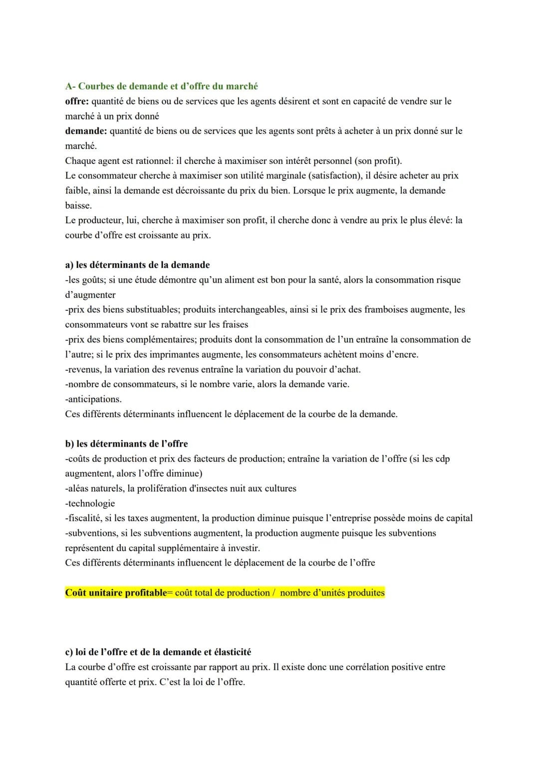 Sciences économiques et sociales
Chapitre 1: Comment le marché concurrentiel fonctionne-t-il?
I-Qu'est-ce qu'un marché?
Rappel
marché: lieu 