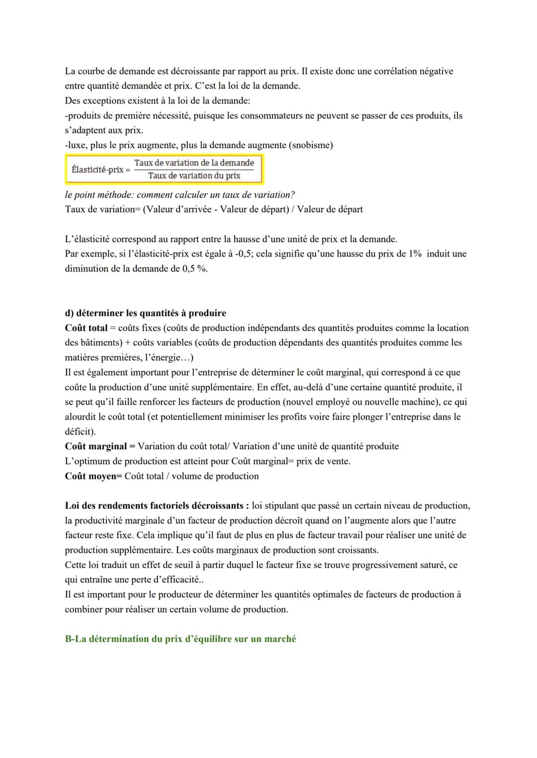 Sciences économiques et sociales
Chapitre 1: Comment le marché concurrentiel fonctionne-t-il?
I-Qu'est-ce qu'un marché?
Rappel
marché: lieu 