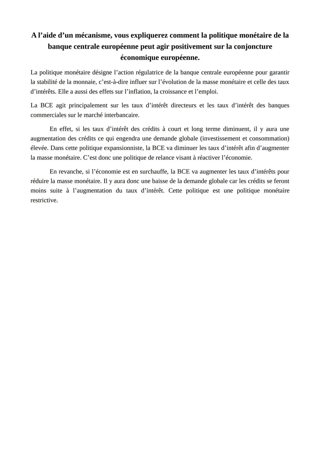 Montrer que la création de l'euro a permis d'approfondir l'intégration
européenne.
L'intégration européenne désigne le développement des int