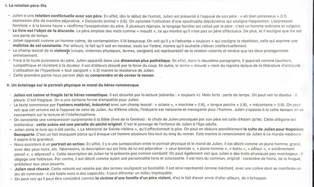 Analyse linéaire du chapitre 4 de Le Rouge et le Noir: En approchant de son usine