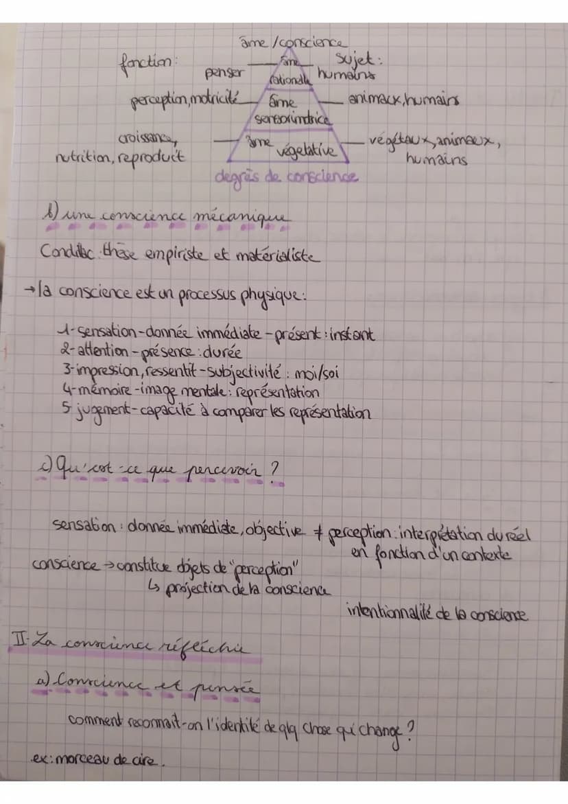 PHILOSOPHIE-
THEME 1: La conscience
Etymologie.
-conscience
latin "cum"
=avec
latin "scienta"
le savoir
= ce qui accompagne le savoir, être 
