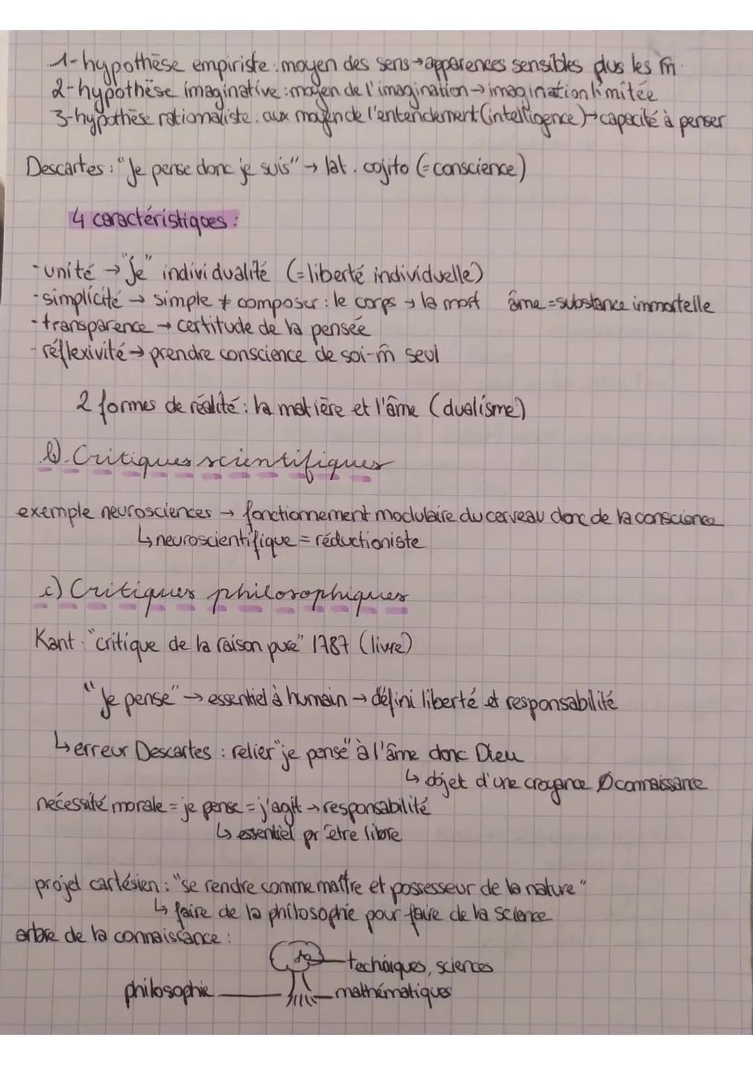 PHILOSOPHIE-
THEME 1: La conscience
Etymologie.
-conscience
latin "cum"
=avec
latin "scienta"
le savoir
= ce qui accompagne le savoir, être 