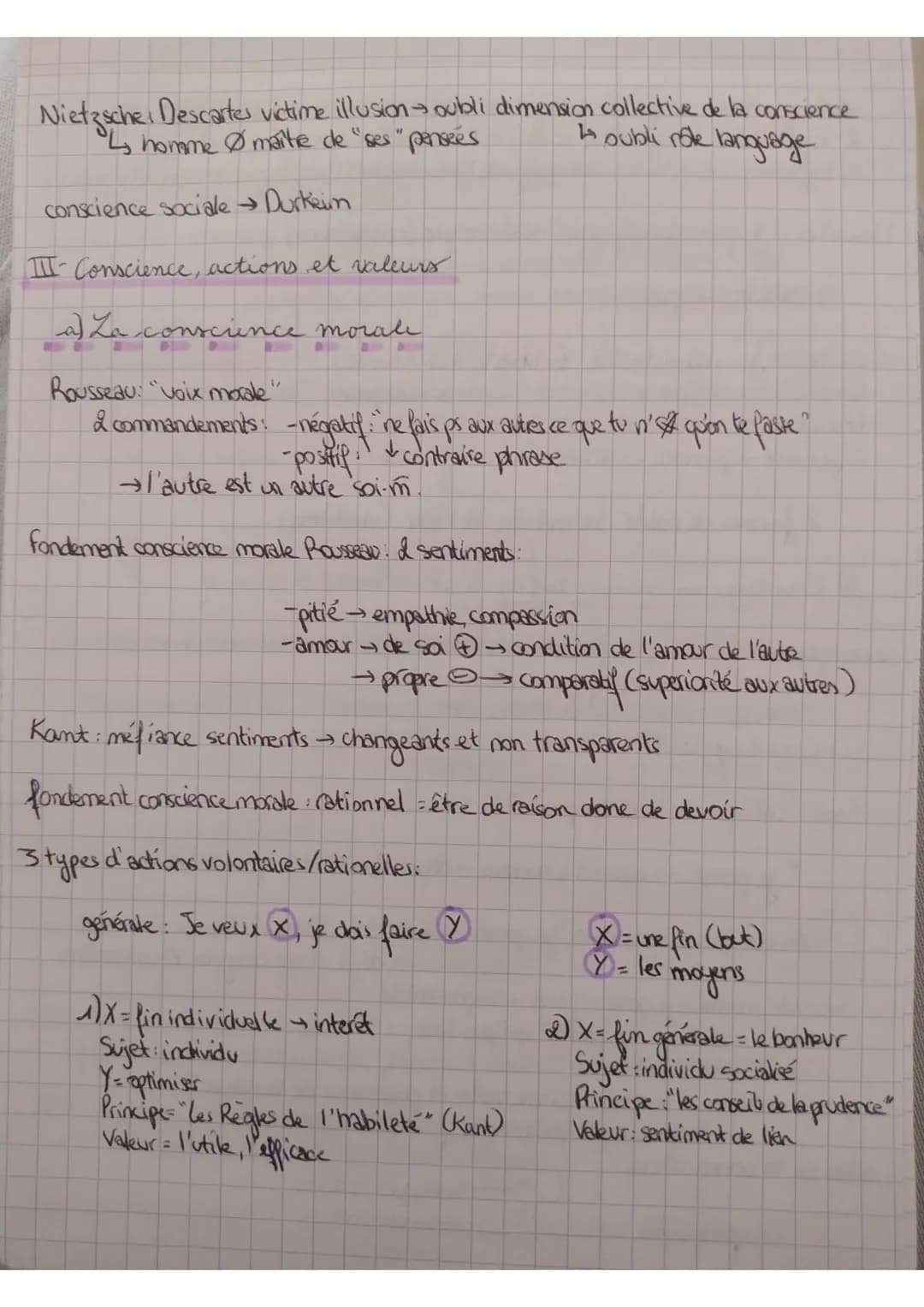 PHILOSOPHIE-
THEME 1: La conscience
Etymologie.
-conscience
latin "cum"
=avec
latin "scienta"
le savoir
= ce qui accompagne le savoir, être 