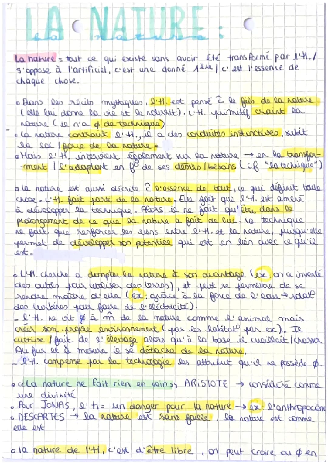 Découvre la Philosophie de la Nature et l'Homme - PDF Inclus
