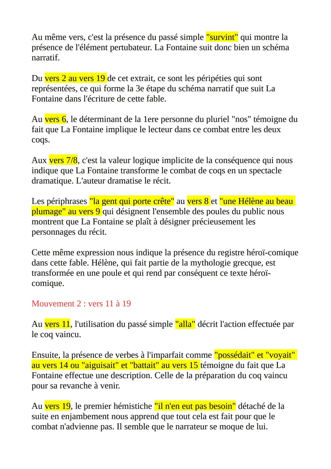 Lecture Analytique n°6 du BAC
"Les Deux Coqs", Les Fables de La Fontaine, 1678-79
Introduction :
1° L'oeuvre, son auteur et son mouvement.
L