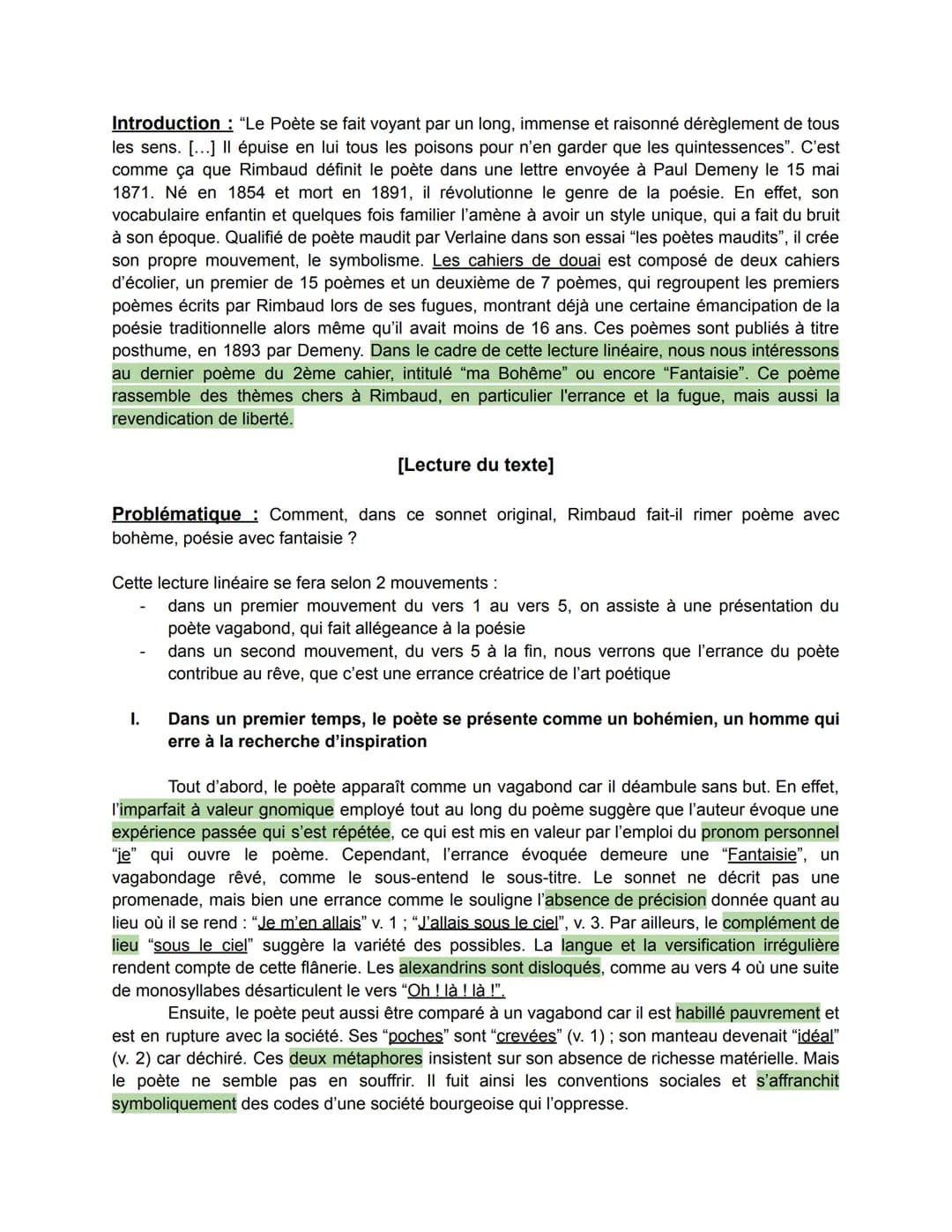 Introduction: "Le Poète se fait voyant par un long, immense et raisonné dérèglement de tous
les sens. [...] Il épuise en lui tous les poison