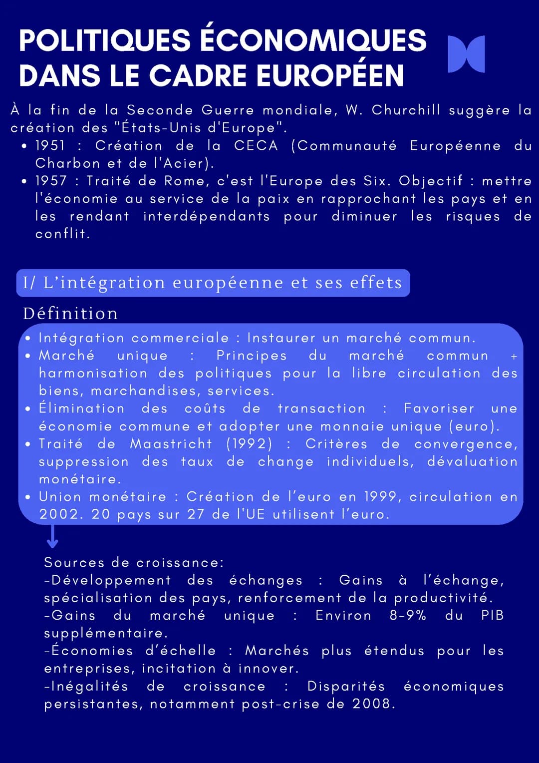 Quelle politiques économiques dans le cadre européen?