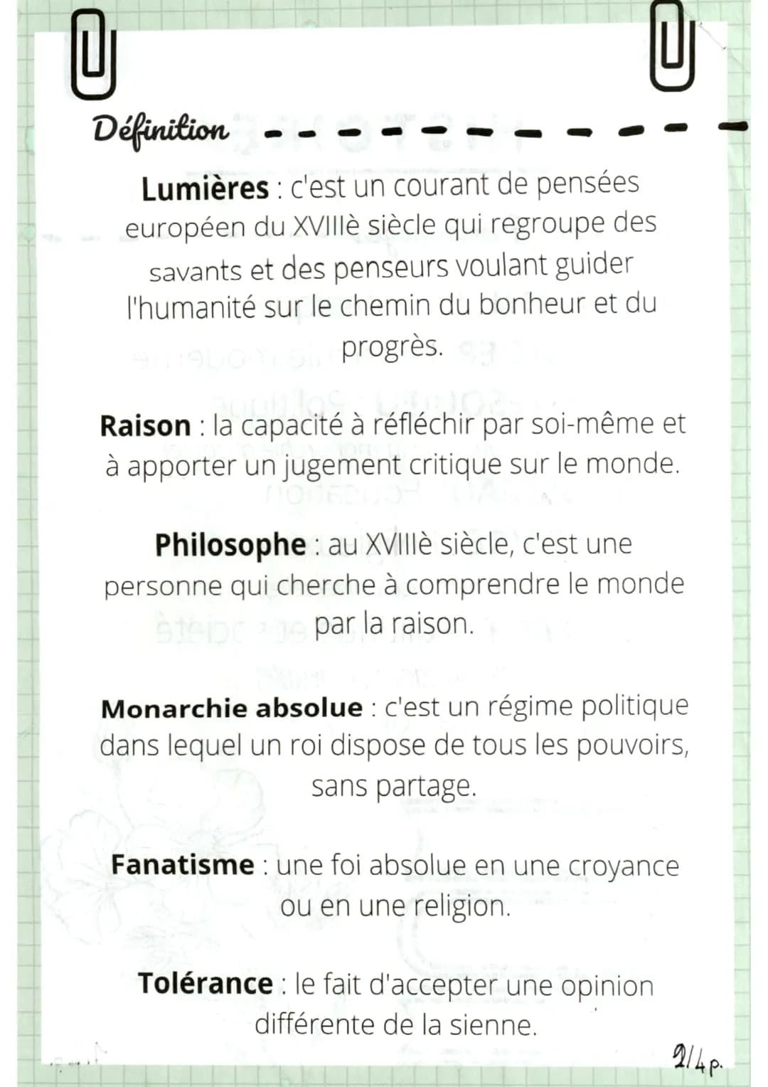 0
HISTOIRE
Les Grands Personnages
• BUFFON : La botanique
• LAVOISIER :La chimie moderne
• MONTESQUIEU : Politique
(Dénonciation de la monar