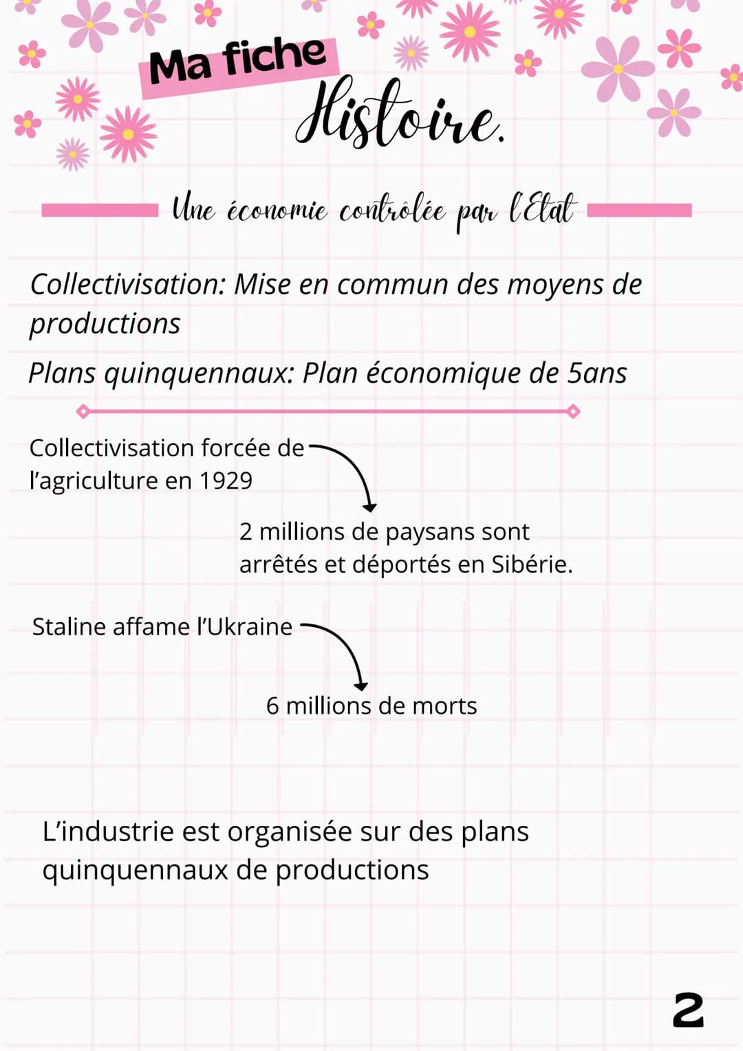 Ma fiche
Histoire
titre :
Regime totalitaire
de Staline en URSS
Enseignement: Histoire
La dictature de Staline
Culte de la personnalité: L'a