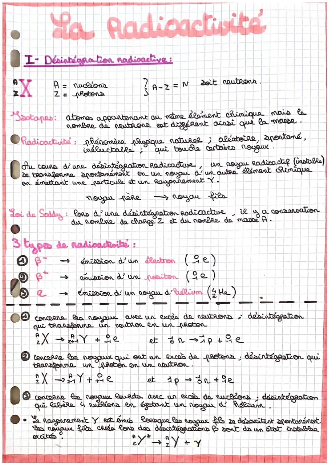 La radioactivité 