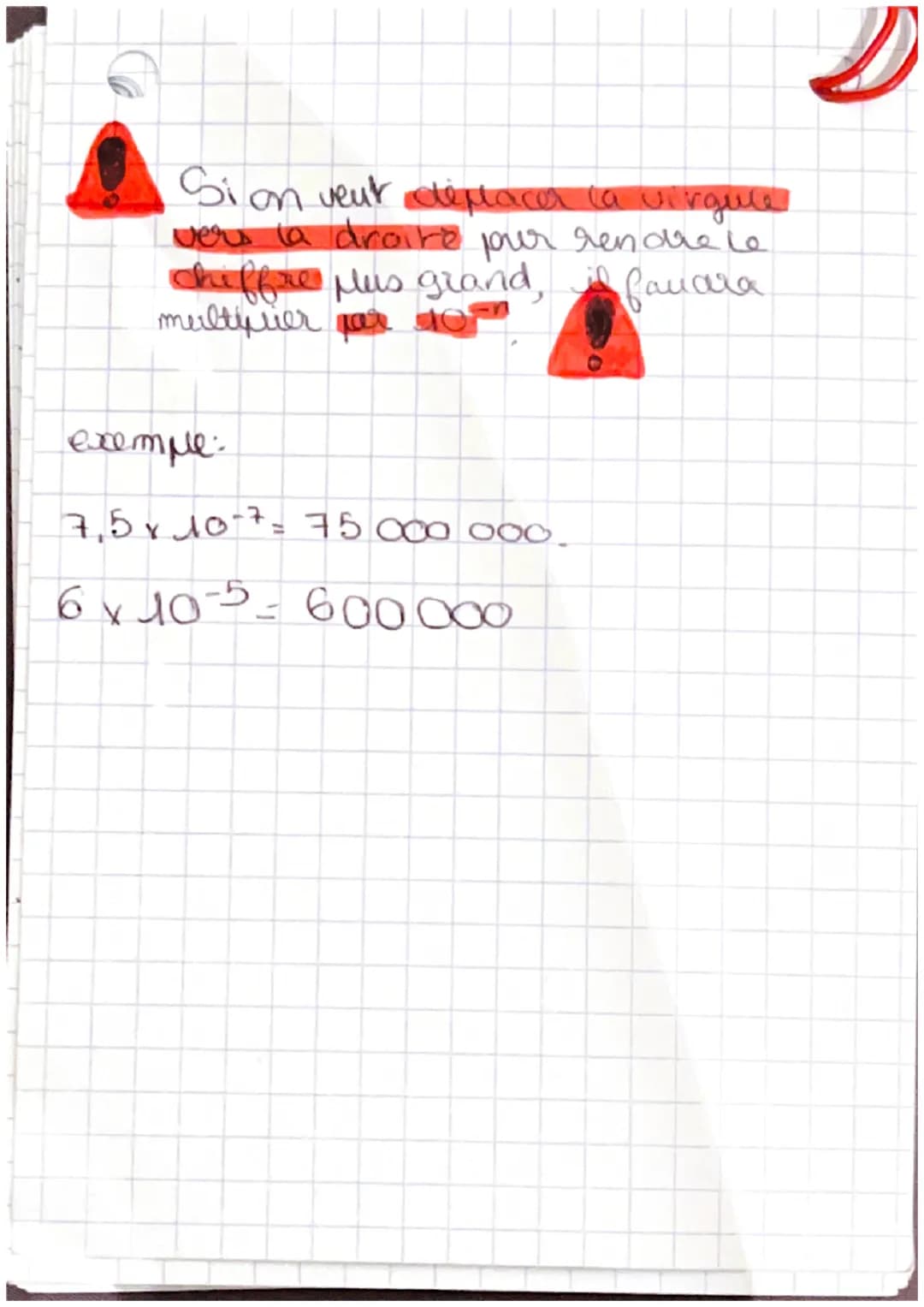 NOTATION S.P
15 000 000 1,5
On en de aub donc que a
quissance de dir que à multiplie
75 est 10 cout on a décalé a
virguie de 7 rangs, il ne 