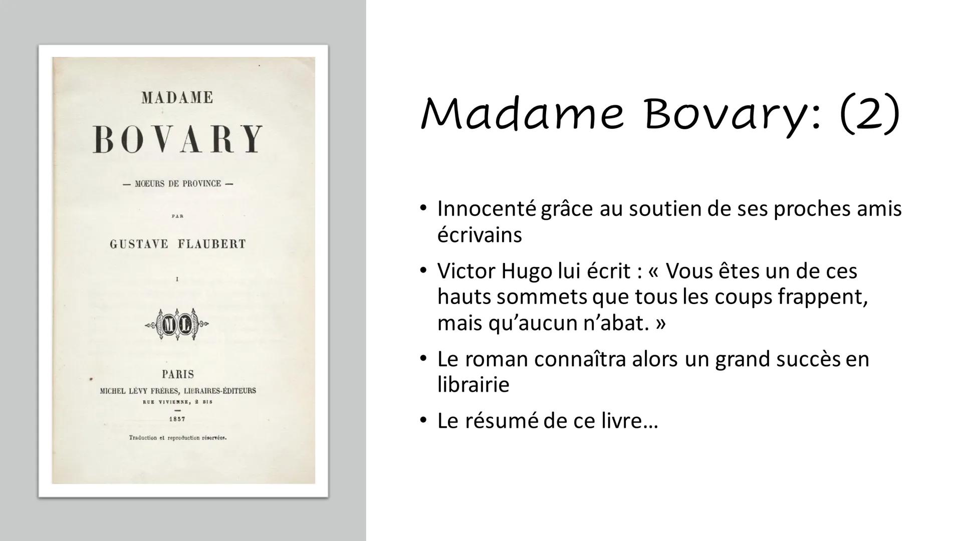 Gustave Flaubert
1821-1880 SOMMAIRE:
L'enfance de Flaubert
• Sa carrière
• Ses œuvres: Madame Bovary,
Salammbô...
●
●
●
Ses amours
Quizz
Rem