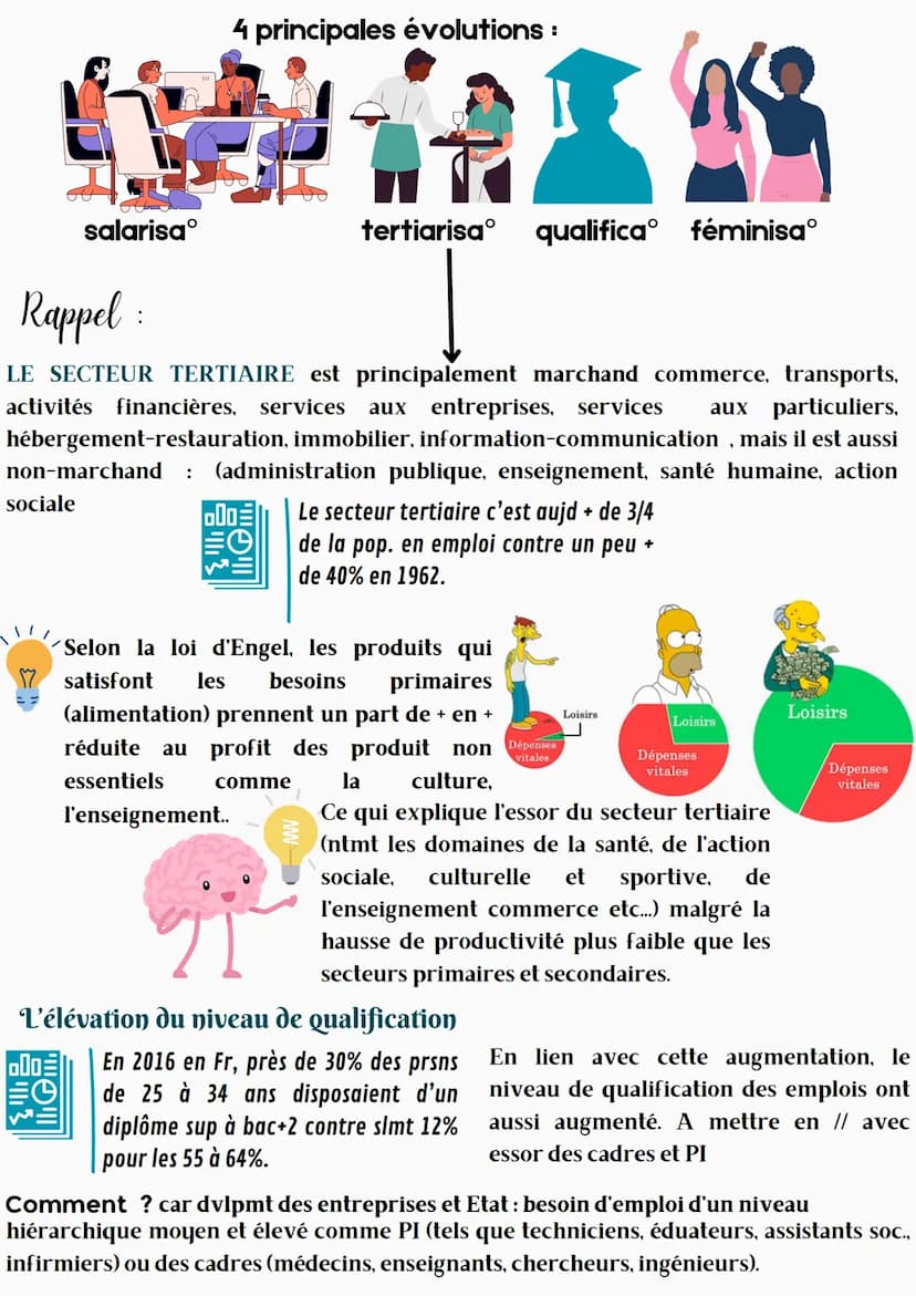 Comment est structurée la société
française actuelle ?
Espace social = Représentation du monde social dans lequel les individus ou
groupes s