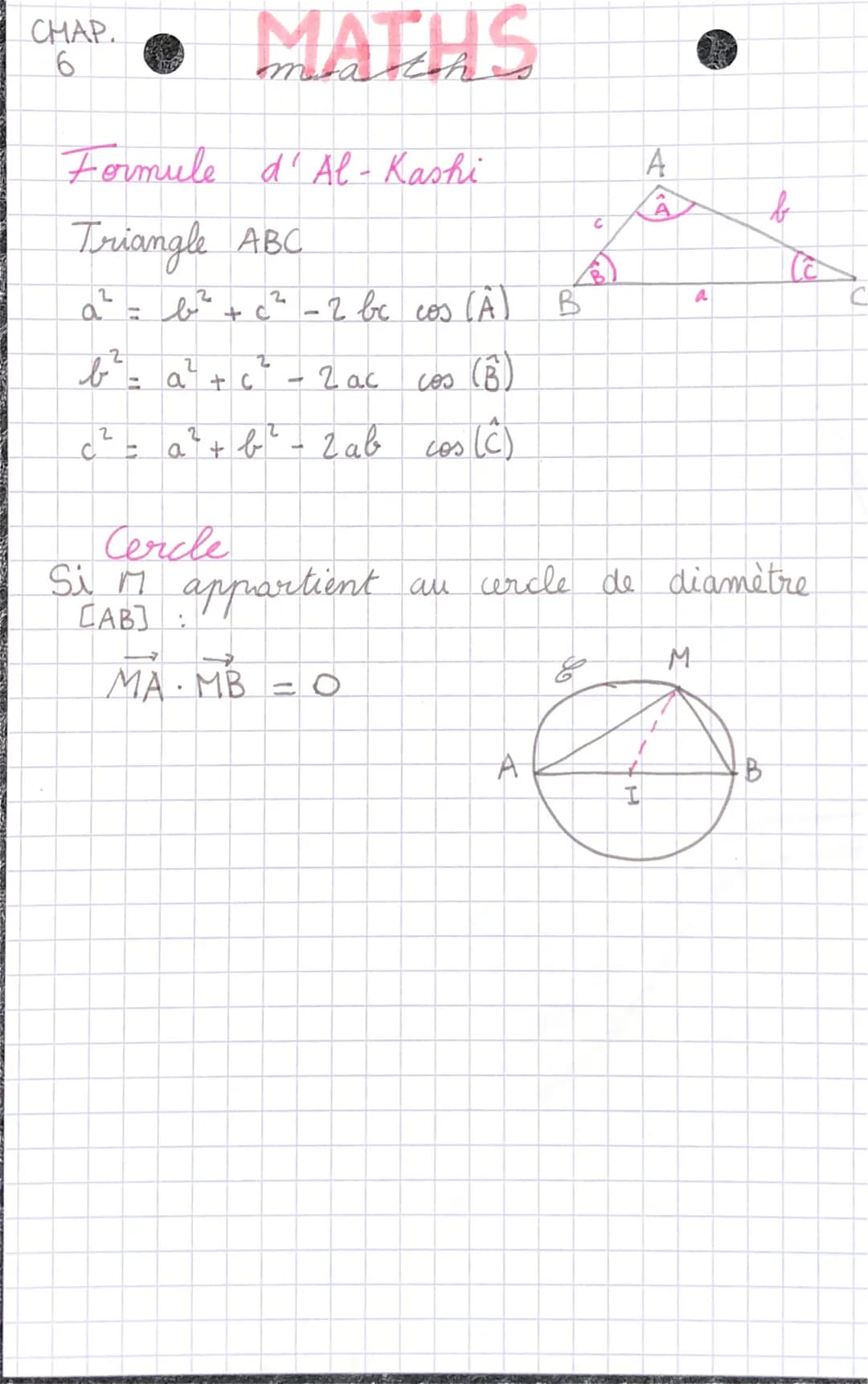 MATHS
• Calcul vectoriel
& produit salaire •
CHAP.
6
Produit scalaire des vecteurs u et
noté
•
A
d
Si ta
ū
-7
→
Si ū #0 et v ‡ 0
Si
lu
A
.
t