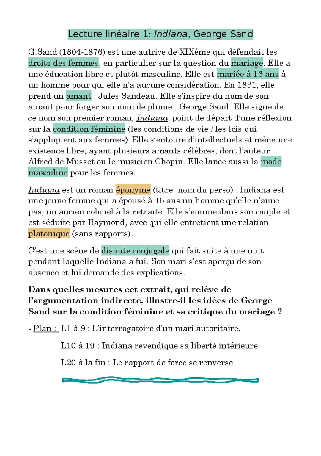 Indiana, George Sand