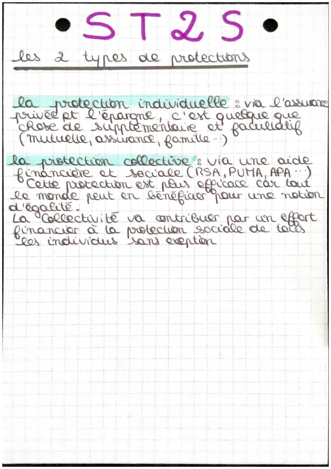 ST2S.
Chapitre 7: du risque social à la
protection sociale, un projet de société
droits sociaux : ensemble de droits que
peut faire valoir u
