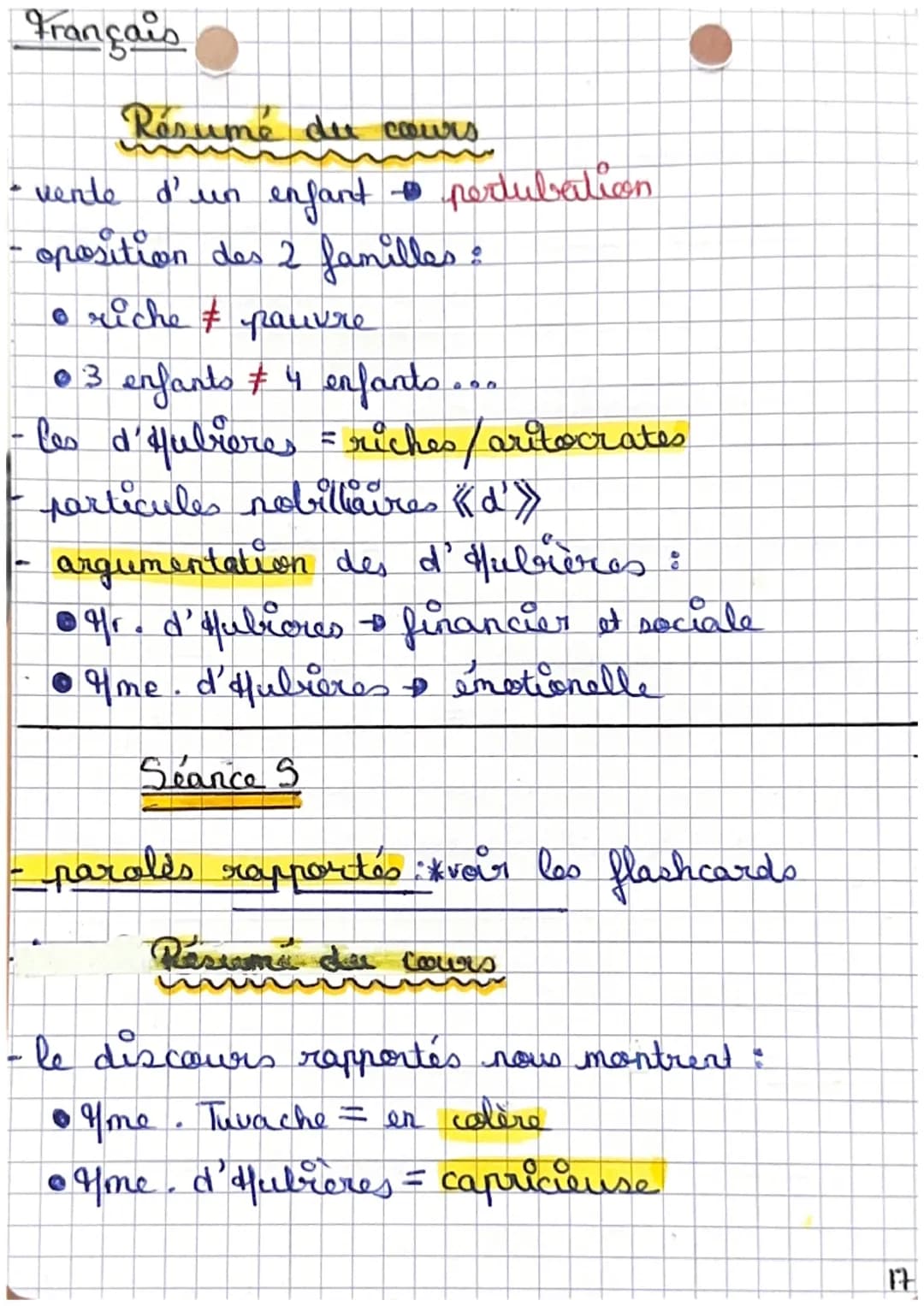 Français La nouvelle fantastique
Résumé de seance :
Seance 1
- l'incipit: début de récit qui présente personnag-
es / cadre / intrique
- Cad