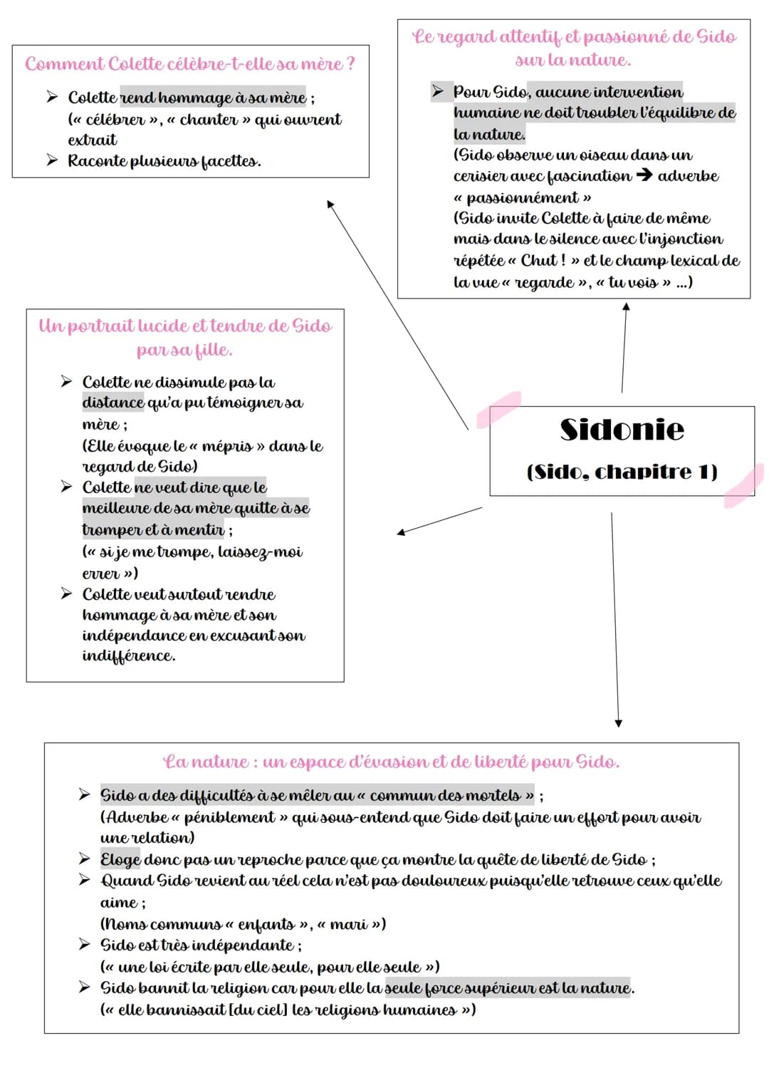 Sido et Les Vrilles de la Vigne : Résumé par Chapitre et Analyse - Colette