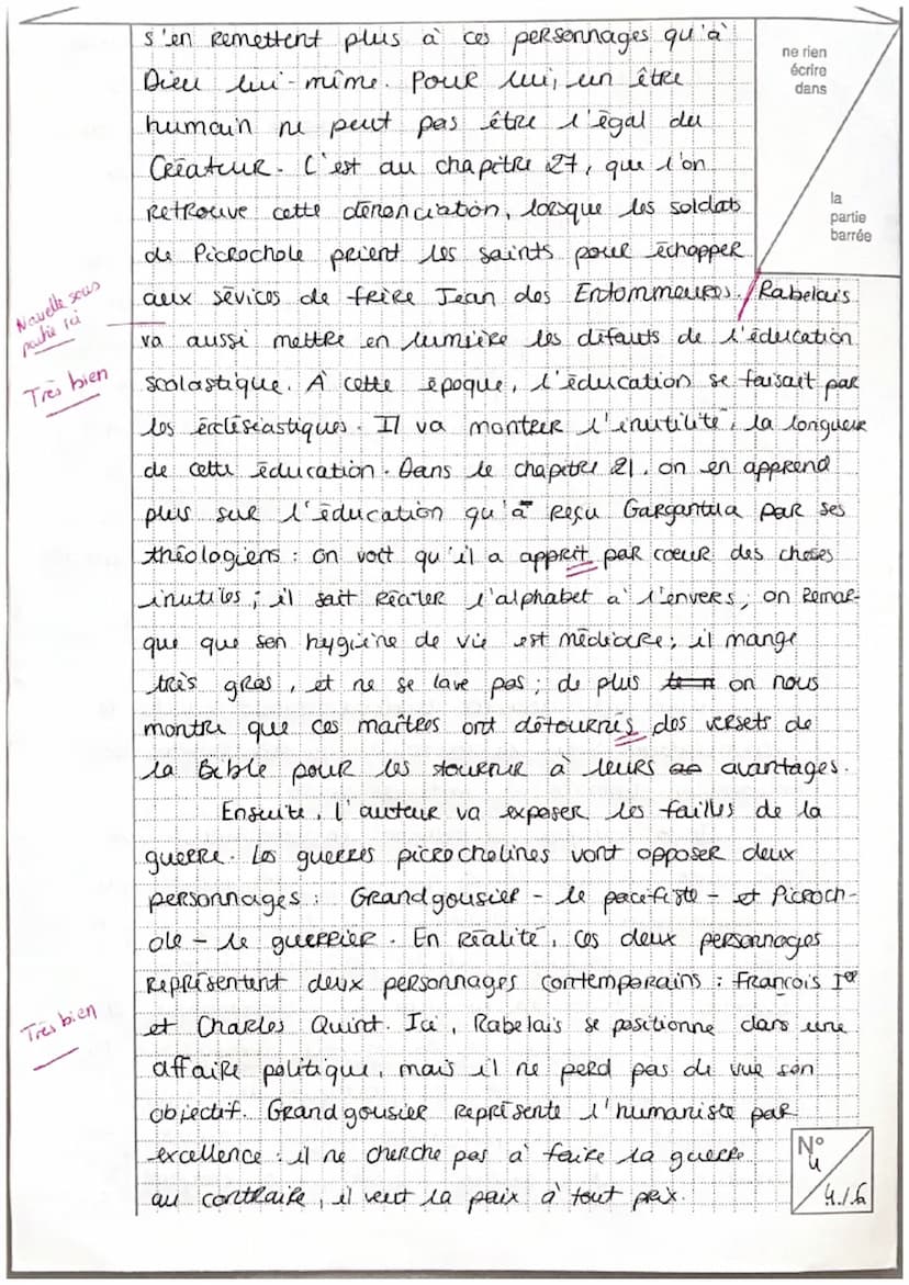 NE RIEN ÉCRIRE
BABU KOTA
Bien
Bonne
moiture de
to méthode,
tratuchion
Bien
Examen ou concours : EAF
Spécialité/option:
Repère de l'épreuve :