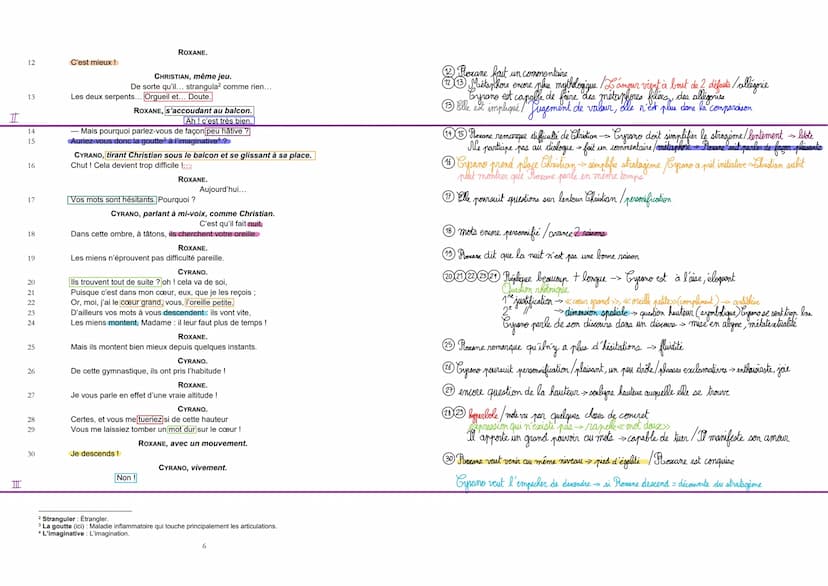 I
TEXTE 5: ROSTAND, Cyrano de Bergerac, 1897, acte III, scène 7
1
3
4
6
7
8
10
11
Scène VII
ROXANE, CHRISTIAN, CYRANO, d'abord caché sous le