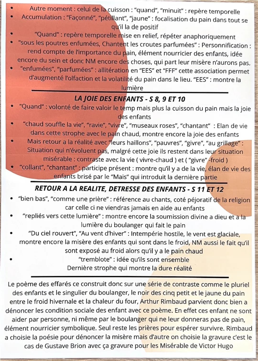 POEME 1- LES CAHIERS DE DOUAIS - LES EFFARES
Arthur Rimbaud est un auteur du 19ème siècle. Etouffer par ça mère, il va faire une
série de fu