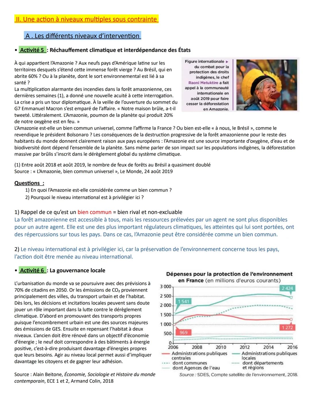 A la fin du chapitre, vous devez être capable de :
Savoir identifier les différents acteurs (pouvoirs publics, ONG, entreprises, experts, pa