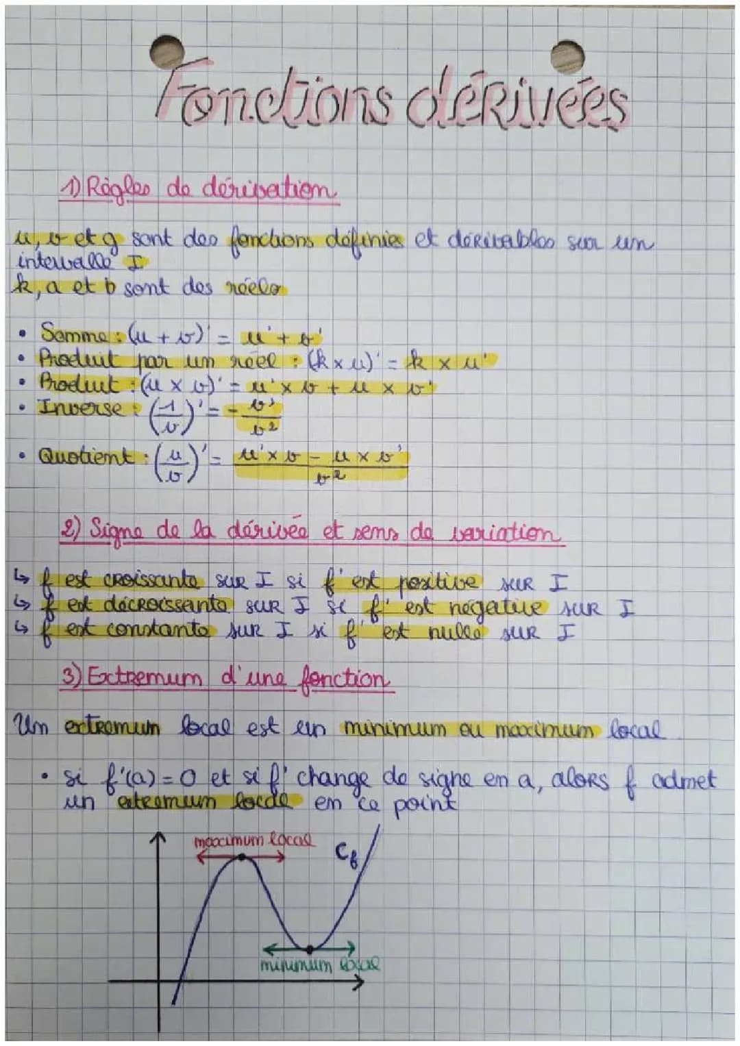 Comment Trouver les Maximums et Minimums d'une Fonction