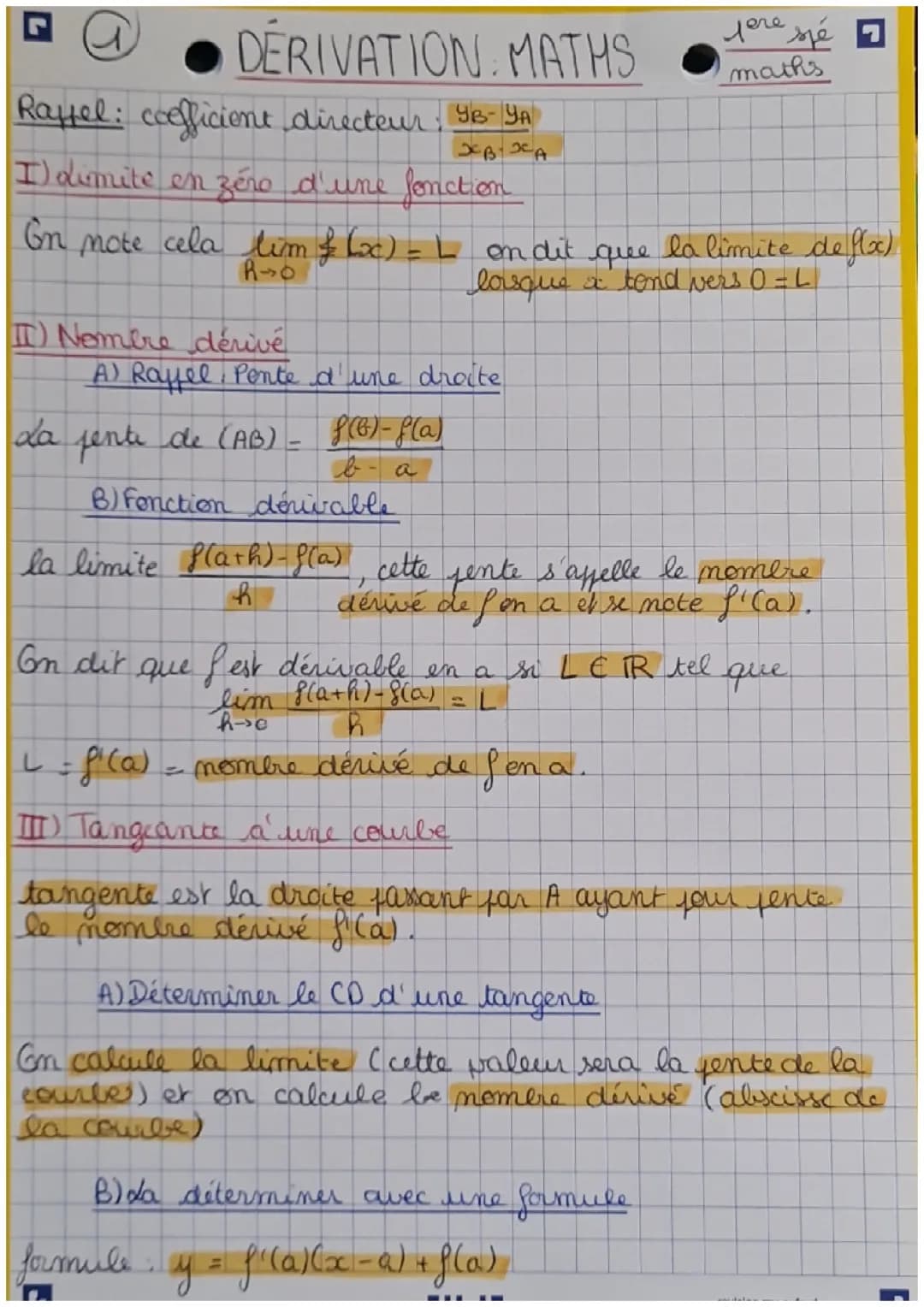 Dérivations