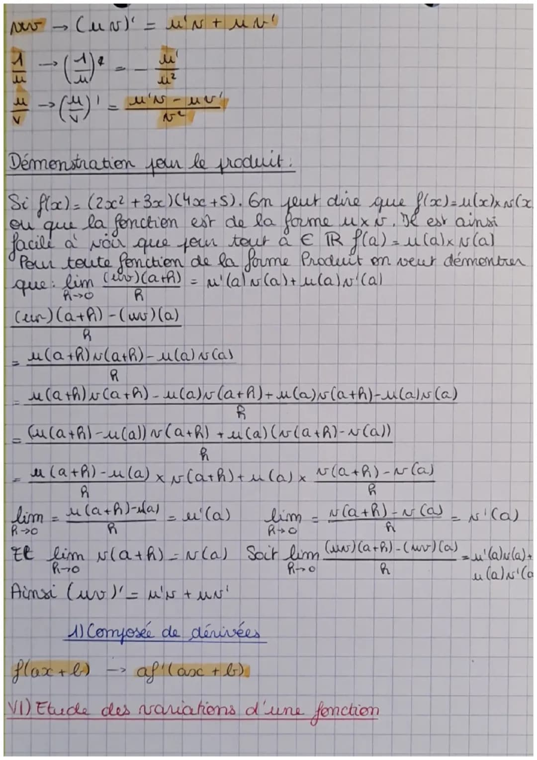 DERIVATION MATHS
Raffel: coefficient directeur : YB- YA
XB-XA
I) dimite en zéro d'une fonction
Gn
pere spé
maths
mote cela tim f (x) = L on 
