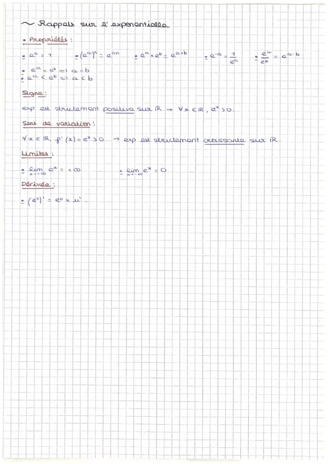 LE
LOGARITHME NEPERIEN
I- Definition at propriétés algébriques
a
Definition
•
In (K) ont la solution à 0* = K sur 3-00, +00 [
en est définie