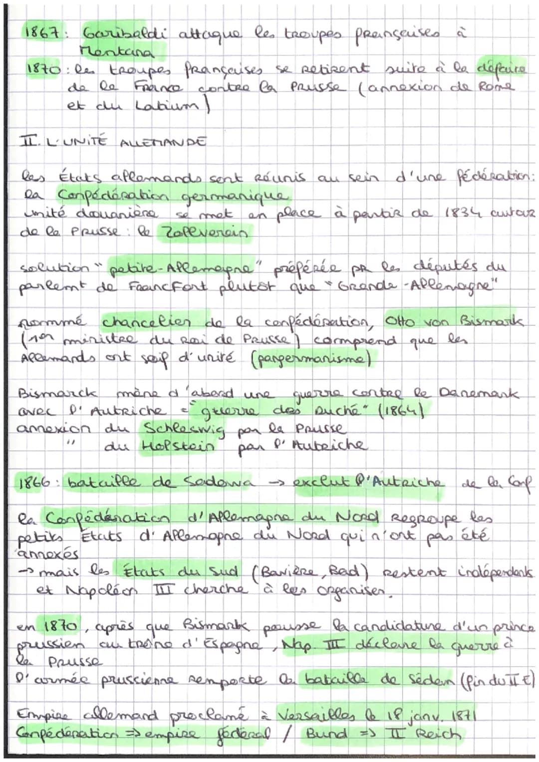 I. LA FRANCE ET
la France et la construction
de nouveaux Etats par la
guerre et la diplomatie
Italie divisée en plusieurs entités politiques