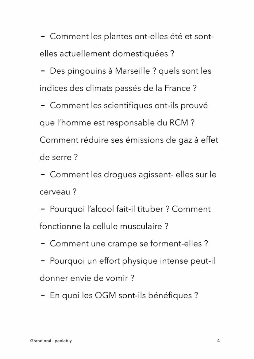 Exemple de sujet Grand Oral
SVT et LLCE
Terminale
Grand oral - paolably
@paolably
knowunity
1 SVT
- Comment une cellule-œuf issue de la
féco