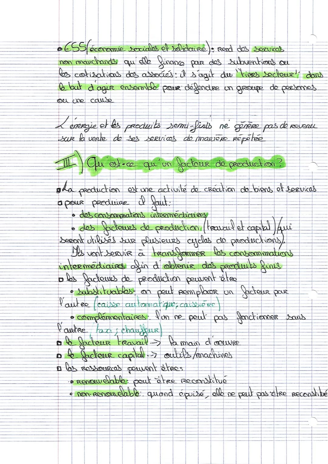 2nd S.E.S
amment
CROO
mosures-t-on ?
I) és types
e-t-on das Richesses of comment
Les types de productions
□ Un pays produit une grando diver