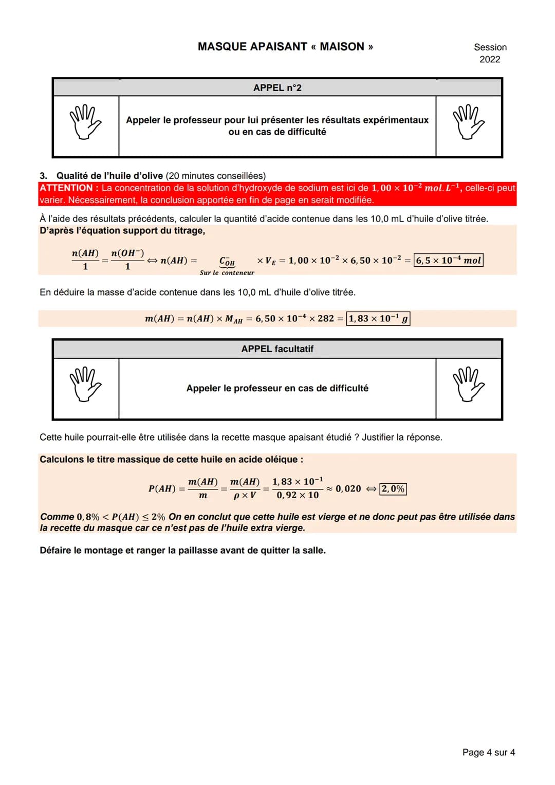 NOM :
BACCALAURÉAT GÉNÉRAL
Épreuve pratique de l'enseignement de spécialité physique-chimie
Évaluation des Compétences Expérimentales
Cette 