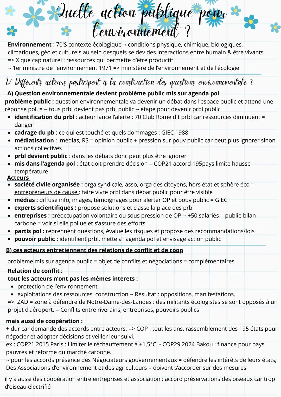 Comment les politiques publiques protègent-elles l'environnement ?