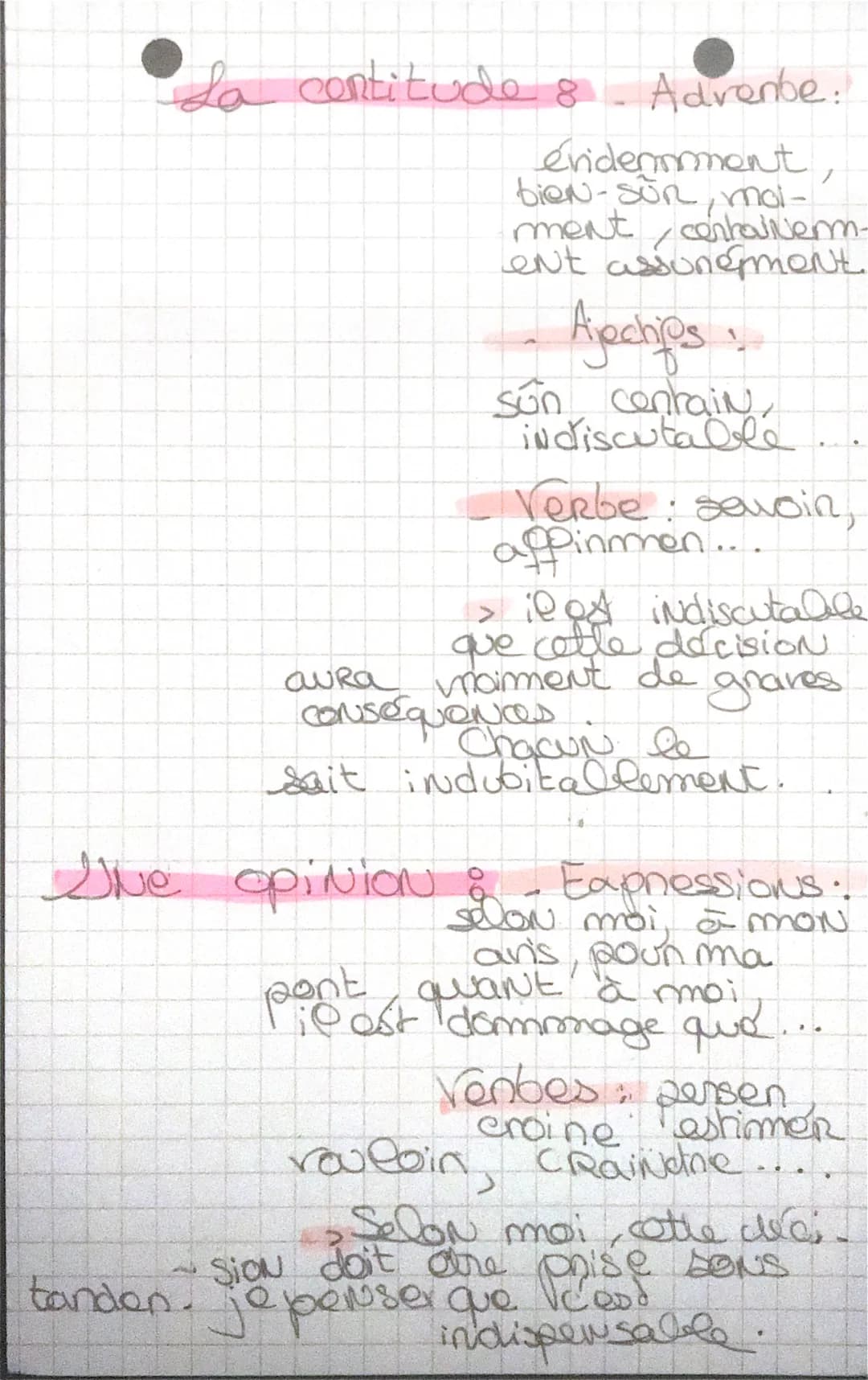 FRANÇAIS
marques
modalisation
les
Lonsou ON ponle au quon
on peut donnon
jugement son goiNiON,
des doutes,
écnit
moyen de Mondialisatieurs.
