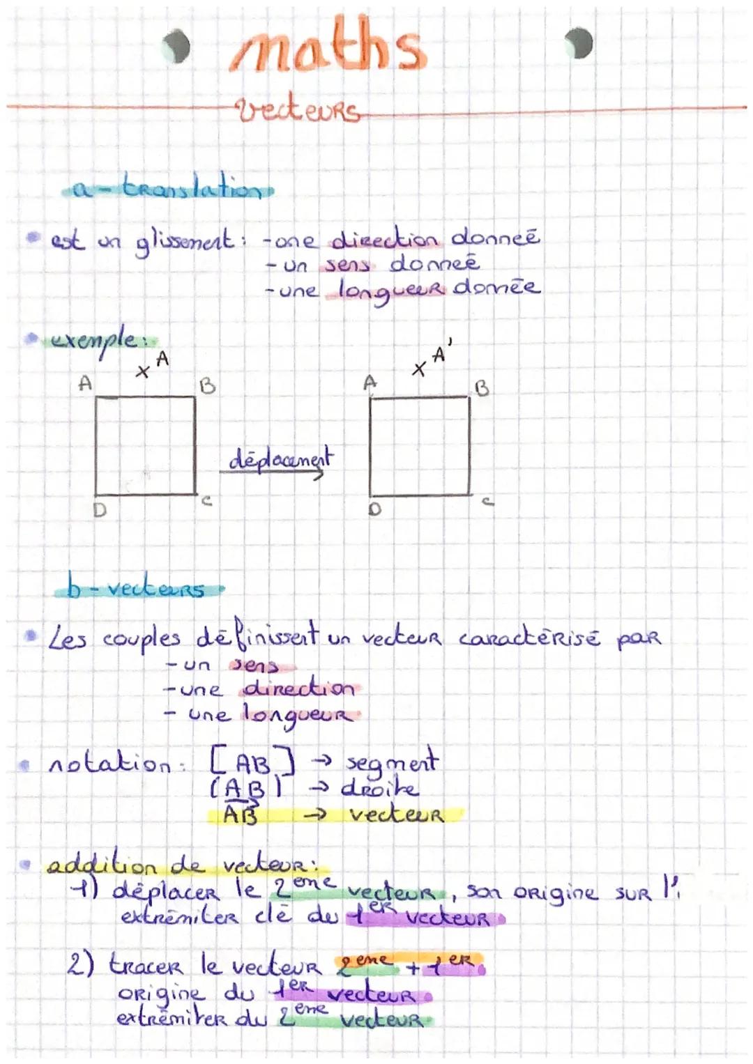 # maths

Vecteurs

a-translation

• est un glissement: -one direction donnee
 - un sens domee
 - une longueur domée

• exemple:
A
B
$x^A$

d